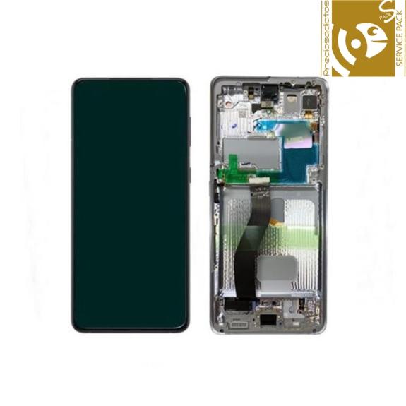 Pantalla SERVICE PACK para Samsung Galaxy S21 Ultra 5G plateado