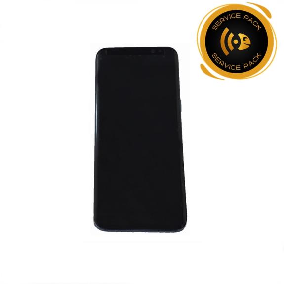 Pantalla SERVICE PACK para Samsung Galaxy S8 con marco azul
