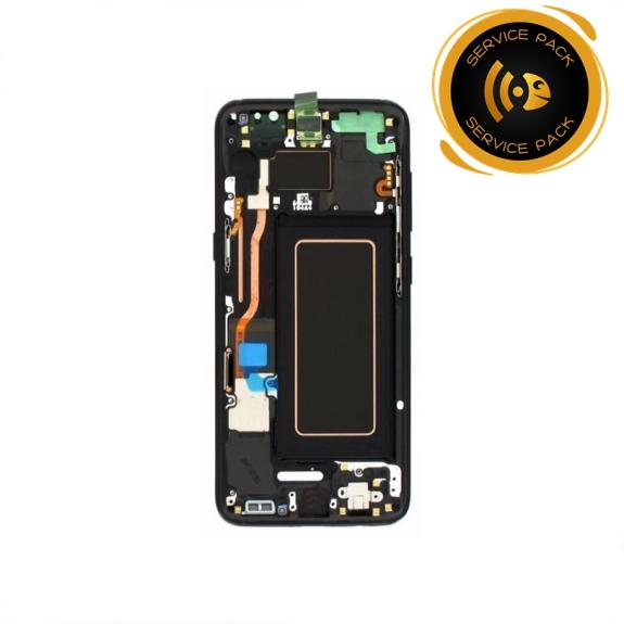 Pantalla SERVICE PACK para Samsung Galaxy S8 con marco negro