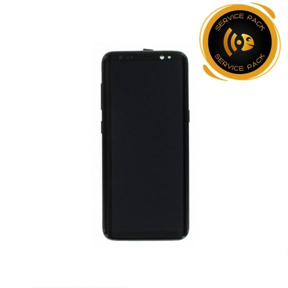 Pantalla SERVICE PACK para Samsung Galaxy S8 con marco negro