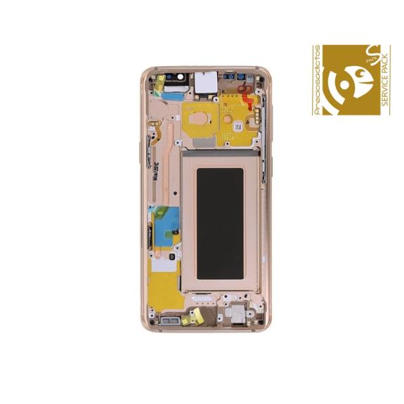 Pantalla SERVICE PACK para Samsung Galaxy S9 dorado