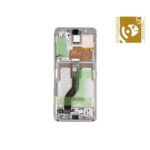 Pantalla SERVICE PACK para Samsung Galaxy S20 Plus / 5G blanco