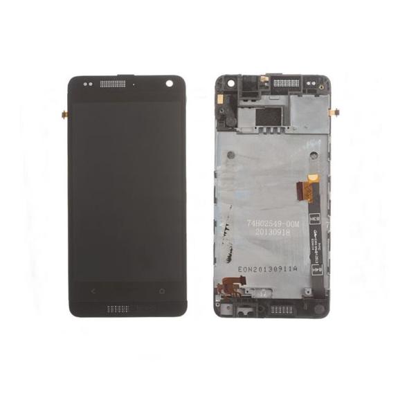 PANTALLA TACTIL LCD  COMPLETA PARA HTC  ONE MINI NEGRO CON MARCO