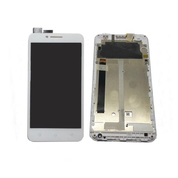 PANTALLA TACTIL LCD COMPLETA PARA LENOVO VIBE C BLANCO CON MARCO