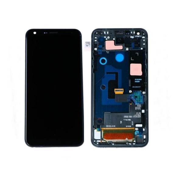 PANTALLA TACTIL LCD COMPLETA PARA LG Q7 CON MARCO NEGRO