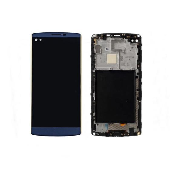 PANTALLA TACTIL LCD COMPLETA PARA LG V10 AZUL CON MARCO