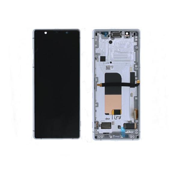 PANTALLA TACTIL LCD COMPLETA PARA SONY XPERIA 5 CON MARCO BLANCO