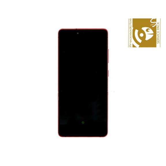 Pantalla SERVICE PACK para Samsung Galaxy S20 FE / 5G rojo