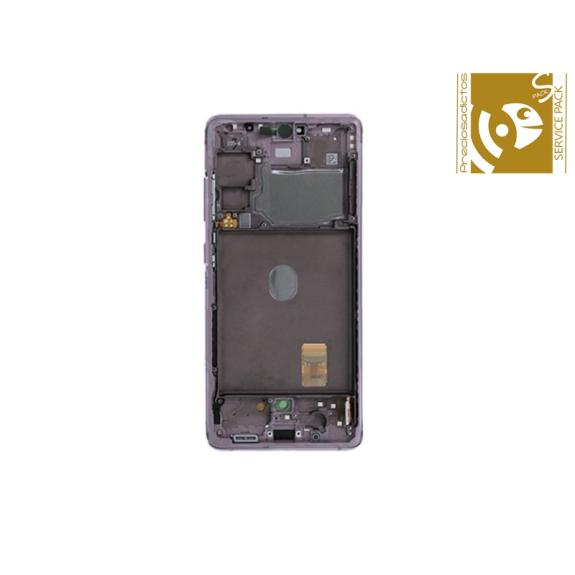 Pantalla SERVICE PACK para Samsung Galaxy S20 FE 5G morado