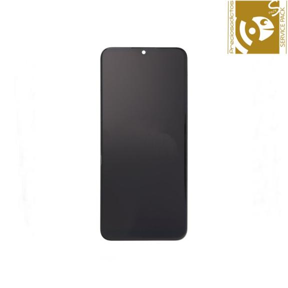 Pantalla para Samsung A03 2022 con marco negro (Service Pack)