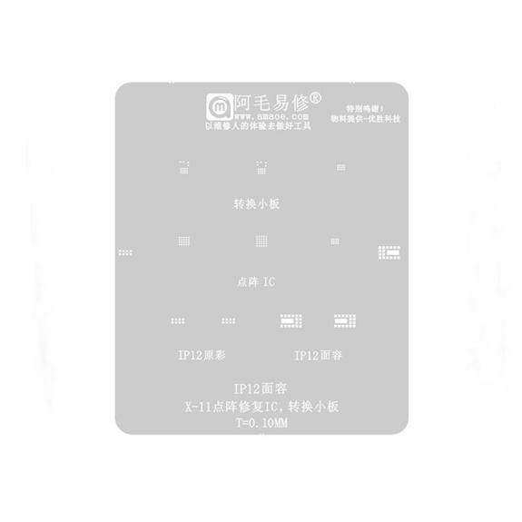 Stencil BGA del Face ID para iPhone 12 - 12 Pro Max
