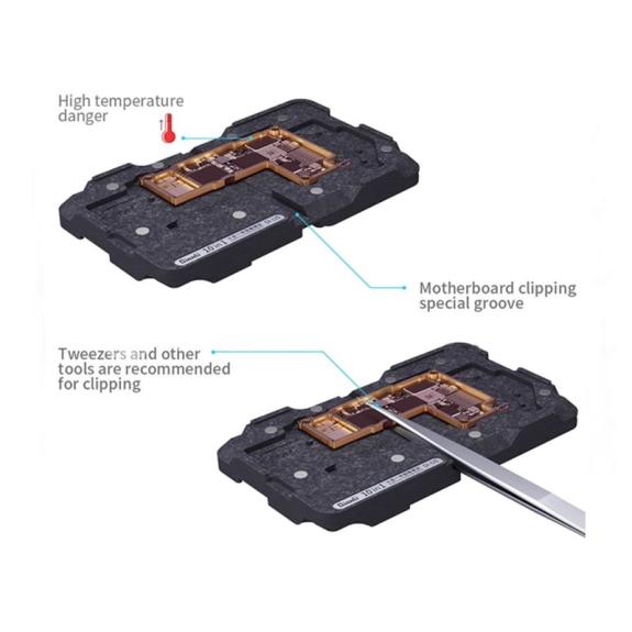 Plataforma de Stencil Reballing Qianli para iPhone X-12 Pro Max