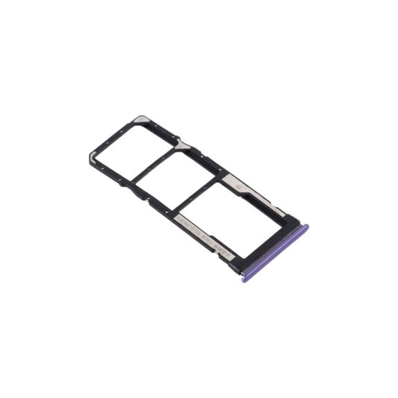 Bandeja dual SIM + SD para Xiaomi Redmi Note 9 5G / 9T morado