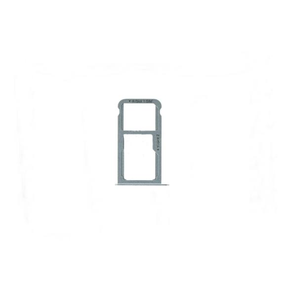 Bandeja SIM + SD para Huawei Nova plateado - blanco