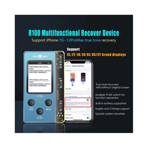 Programador DL R100P del TrueTone para iPhone 12 al 13 Mini