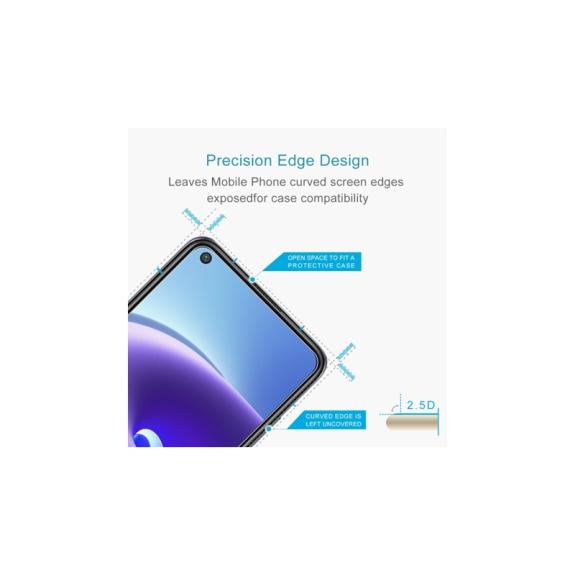 PROTECTOR 2.5D CRISTAL TEMPLADO PARA XIAOMI REDMI NOTE 9T