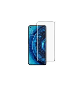 Crystal protector tempered black curved edge for oppo find x2