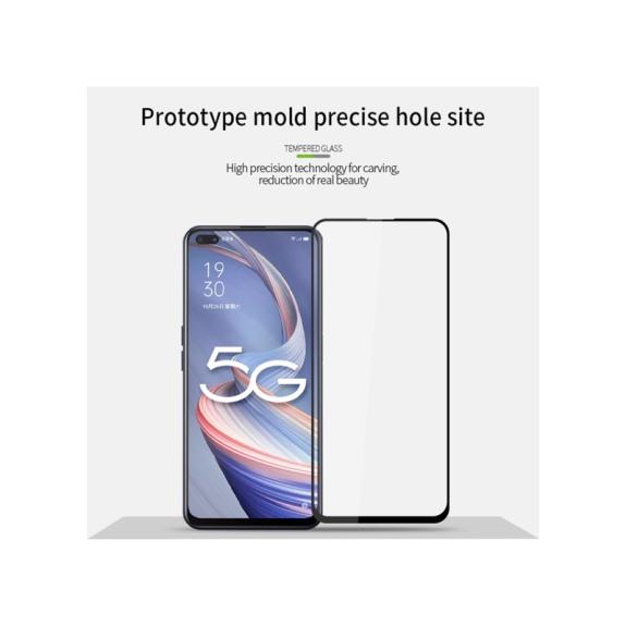 PROTECTOR DE PANTALLA CRISTAL TEMPLADO 2.5D NEGRO PARA OPPO A92S