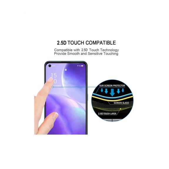 PROTECTOR DE PANTALLA CRISTAL TEMPLADO PARA OPPO RENO 5 5G/4G