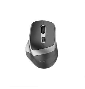 Ratón Inalámbrico Ergonomico en Negro-Plata