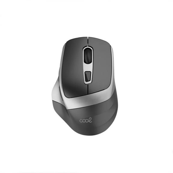 Ratón Inalámbrico Ergonomico en Negro-Plata