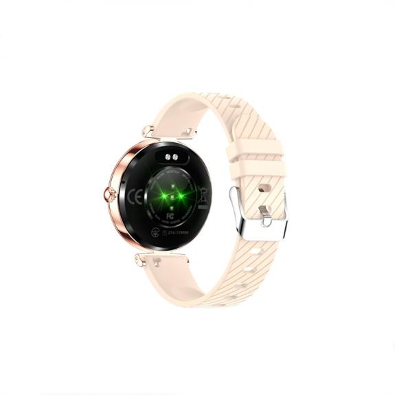 Smartwatch Mónaco + 2 Correas en Rosa-Dorado