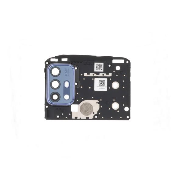 Soporte retención placa para Motorola Moto G20 azul