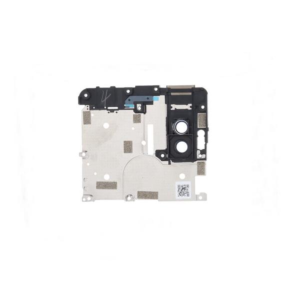 Soporte retención placa para Motorola One Hyper azul