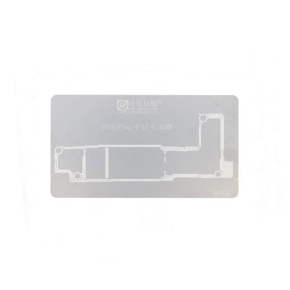 Stencil 0.12MM BGA para iPhone 15 / 15 Plus