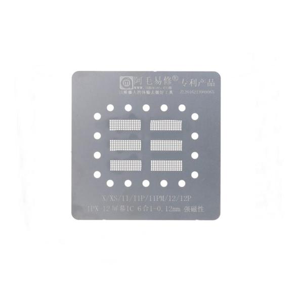 Stencil BGA 0,12MM IC Display para iPhone X / XS