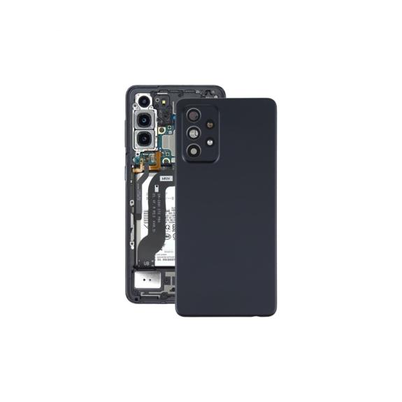 Tapa para Samsung Galaxy A52 5G / A52 negro con lente