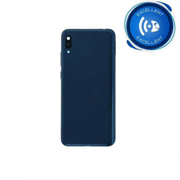 TAPA CUBRE BATERIA CON LENTE PARA HUAWEI Y6 PRO 2019 AZUL