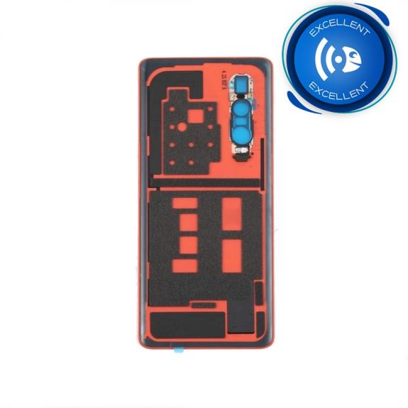 TAPA CUBRE BATERIA CON LENTE PARA OPPO FIND X2 PRO NARANJA