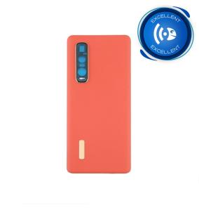 TAPA CUBRE BATERIA CON LENTE PARA OPPO FIND X2 PRO NARANJA