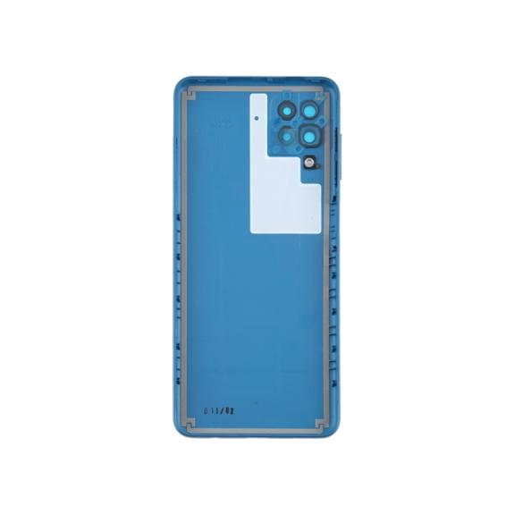 Tapa para Samsung Galaxy A12 azul con embellecedor