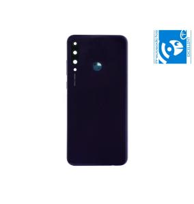 TAPA CUBRE BATERIA CON LENTE Y MARCO PARA HUAWEI Y6P MORADO