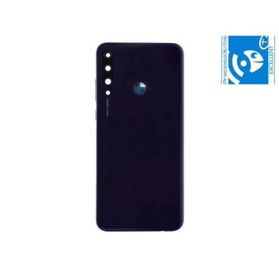 TAPA CUBRE BATERIA CON LENTE Y MARCO PARA HUAWEI Y6P MORADO