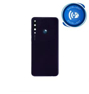 TAPA CUBRE BATERIA CON LENTE Y MARCO PARA HUAWEI Y6P MORADO