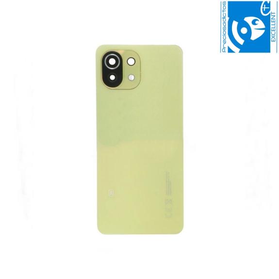 Tapa EXCELLENT para Xiaomi Mi 11 Lite 5G amarillo con lente