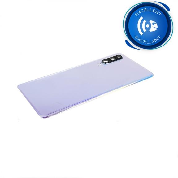 Tapa para Huawei P30 blanco perla con lente EXCELLENT