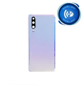 Tapa para Huawei P30 blanco perla con lente EXCELLENT