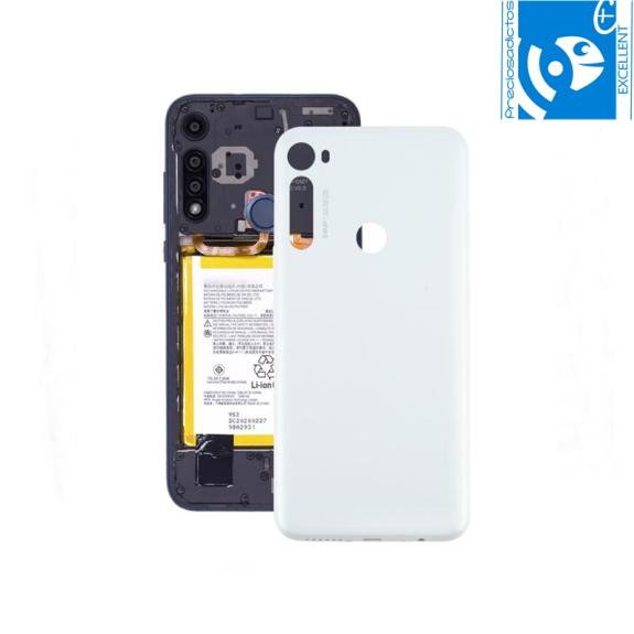 Tapa para Motorola Moto One Fusion Plus blanco EXCELLENT