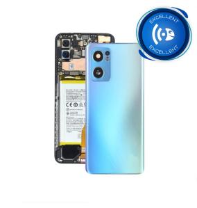Tapa para Oppo Reno7 5G con embellecedor azul EXCELLENT