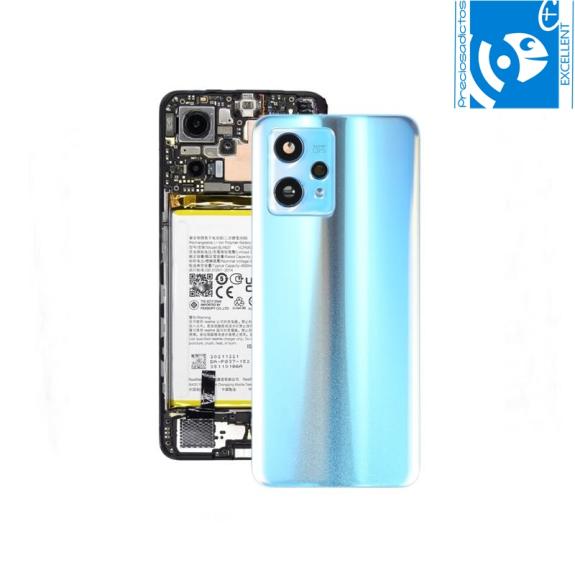 Tapa para Realme 9 Pro Plus con embellecedor azul EXCELLENT