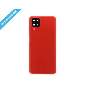 Tapa para Samsung Galaxy A12 rojo con embellecedor | REFURBISHED
