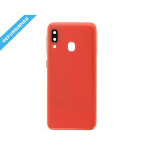 Tapa para Samsung Galaxy A20E naranja con lente | REFURBISHED