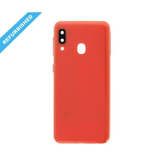 Tapa para Samsung Galaxy A20E naranja con lente | REFURBISHED