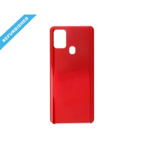 Tapa para Samsung Galaxy A21S rojo con adhesivo | REFURBISHED