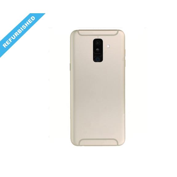 Tapa para Samsung Galaxy A6 Plus 2018 dorado con lente | REFURBI