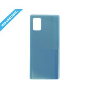 Tapa para Samsung Galaxy A71 5G azul con adhesivo